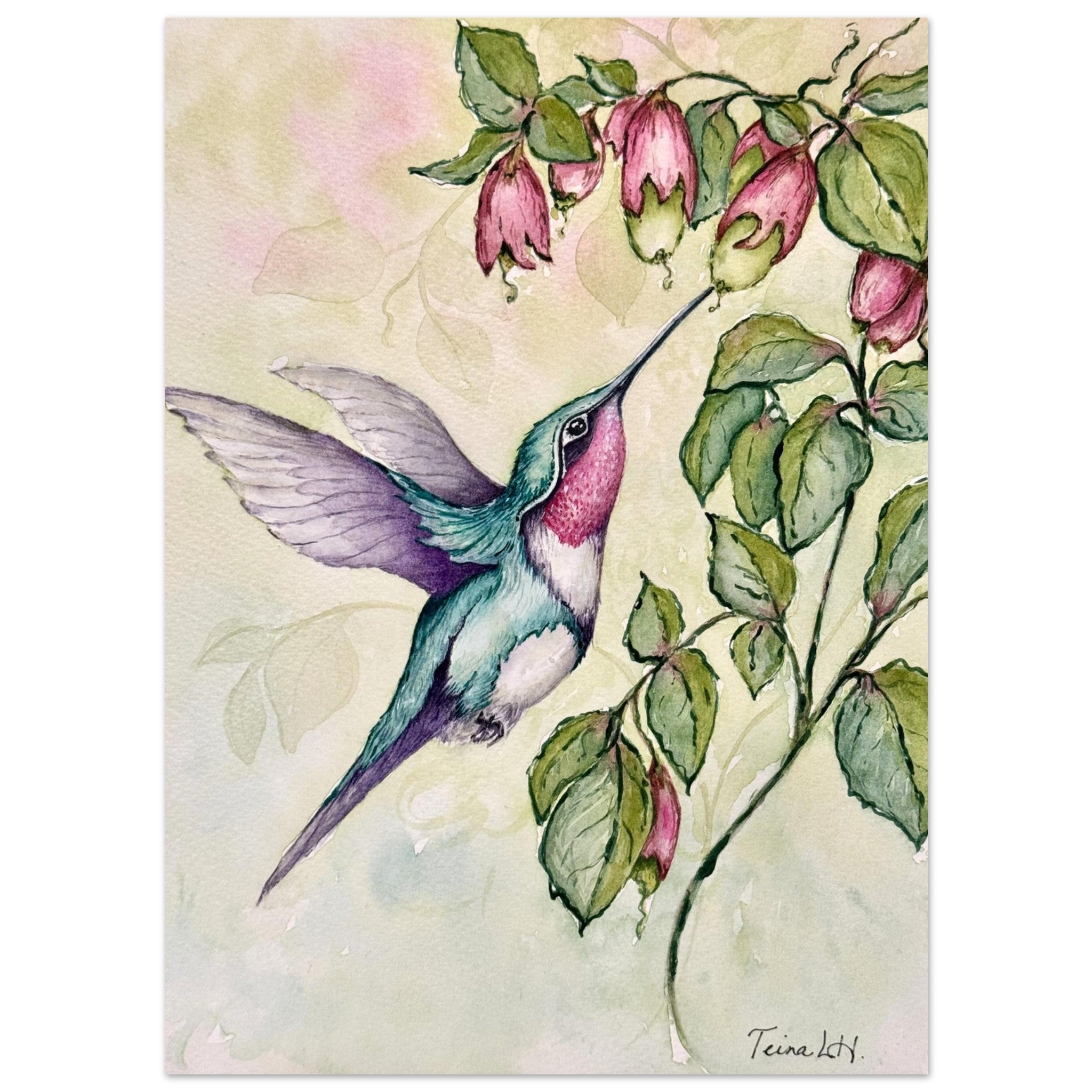 Unframed Original Artwork - Watercolor Paintings - Teina LH Art